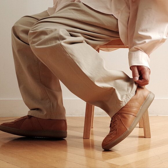 Reproduction of Found Camel Brown GMTs (Casual Sneakers), Size 39, Leather - Picture 3 of 12